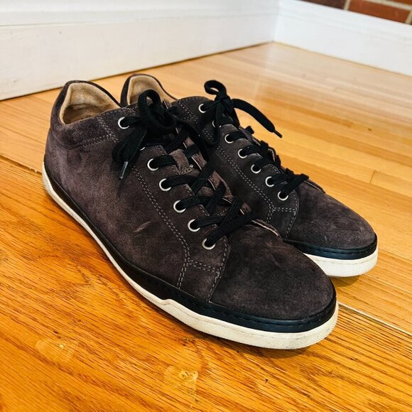 Allen Edmonds Mens Porter Derby Sneaker Size 11 D Grey Suede Lace Up Shoe - Picture 4 of 16